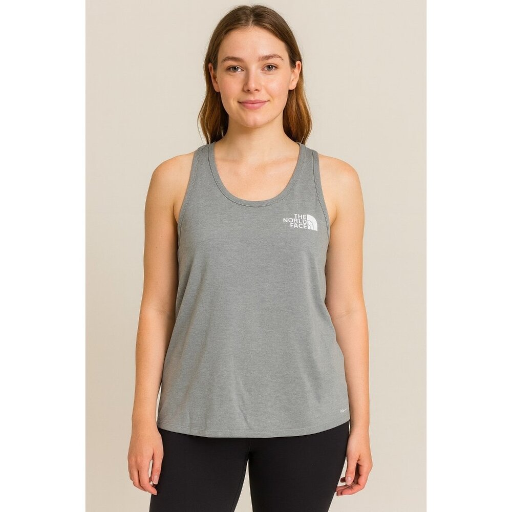 The North Face Womens XXL Gray Heather Elevation Tank Top Gym Sports NEW